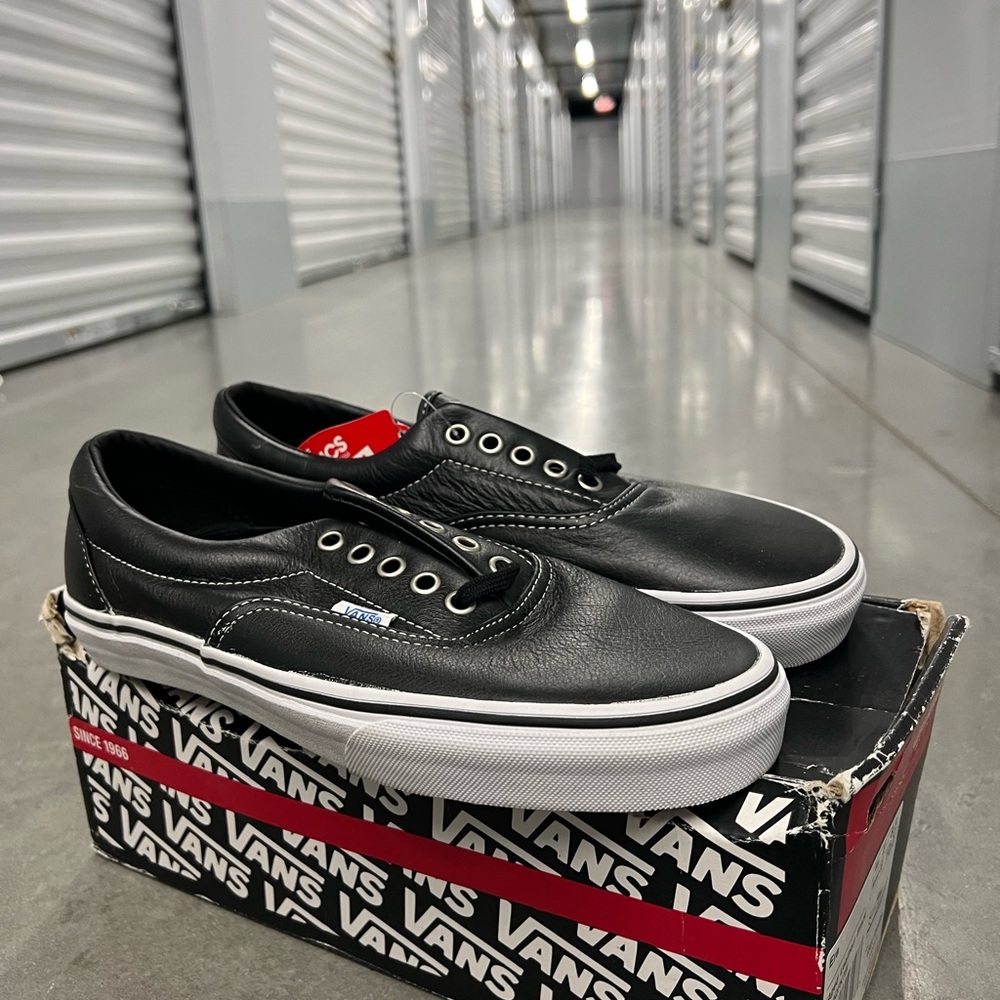 Vans Leather Black Sneakers